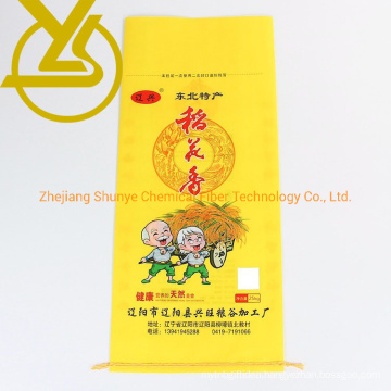 25kg Plastic Wheat Feed Flour PP Woven Packaging Rice Bag